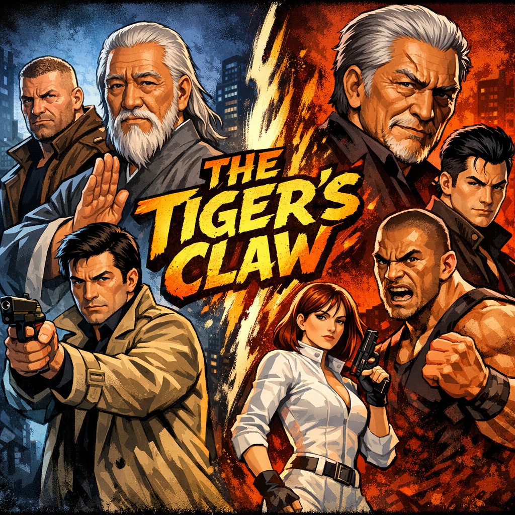 Alain Bannion striking pose in urban shadows